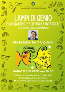 ll 2 marzo laboratorio a Palazzo S. Gervasio